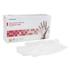 MON712735BX - McKesson - Exam Glove NonSterile Powder Free Vinyl Smooth Clear X-Small Ambidextrous