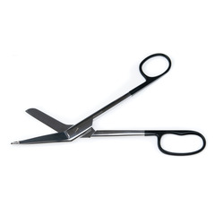 McKesson Bandage Scissors Argent SuperCut Lister 8 Inch Surgical Grade Stainless Steel NonSterile Finger Ring Handle Blunt/Blunt, 1/ EA