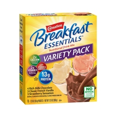 Nestle Healthcare Nutrition Oral Supplement Carnation&reg; Breakfast Essentials&reg; Variety Flavor Powder 36 Gram Individual Packet, 1/BX