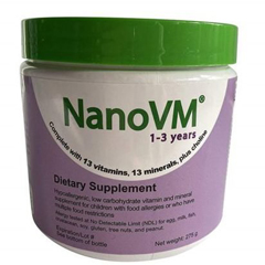 MON923964BT - Solace Nutrition - Pediatric Oral Supplement NanoVM® 1-3 Years Unflavored 275 Gram Can Powder