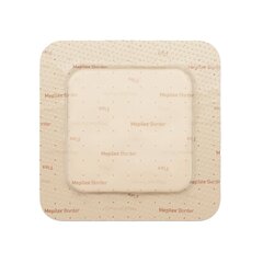 Molnlycke Healthcare Foam Dressing Mepilex Border Flex 4 X 4 Inch Square Adhesive with Border Sterile, 5/BX, 10BX/CS