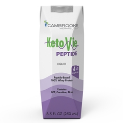 Cambrooke Foods Oral Supplement / Tube Feeding Formula KetoVie™ Peptide 4:1 Unflavored Ready to Use 8.5 oz. Carton, 1/EA
