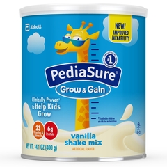 Abbott Nutrition Pediatric Oral Supplement PediaSure Grow & Gain Shake Mix Vanilla Flavor 14.1 oz. Can Powder, 1/ EA