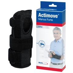 BSN Medical Wrist Brace Actimove&reg; Manus Forte Aluminum Alloy / Elastane / Polyamid / Polyester / Polyurethan / Polyvinylchloride Right Hand Black X-Small, 1/EA
