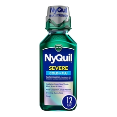 Procter & Gamble Cold and Cough Relief NyQuil&reg; 650 mg - 20 mg - 12.5 mg- 10 mg / 30 mL Strength Liquid 12 oz.
