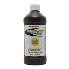 Century Pharmaceutical Wound Cleanser Di-Dak-Sol&reg; Diluted Dakin's Solution 16 oz. Twist Cap Bottle NonSterile Antimicrobial