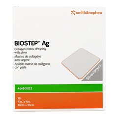Smith & Nephew Silver Collagen Dressing Biostep Ag 4 X 4 Inch Square Sterile