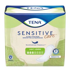 Essity TENA Sensitive Care™ Bladder Control Pad, 9 Inch Length, Light Absorbency, Dry-Fast Core™, One Size Fits Most