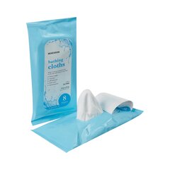 McKesson Rinse-Free Bath Wipes Soft Pack, Aloe, Scented, 8 Count