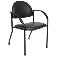 MON553942EA - McKesson - Side Chair entrust™ Performance Clamshell Fixed Armrests Poly-Foam Upholstery