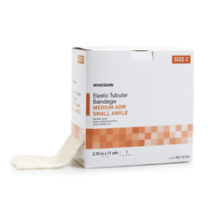 MON1112848BX - McKesson - Tubular Support Bandage Spandagrip 2-3/4 Inch X 11 Yard Standard Compression Pull On Natural Size C NonSterile, 1/BX