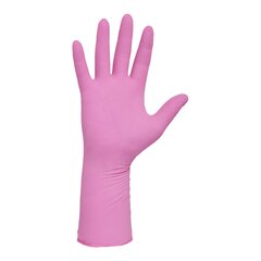 Halyard Exam Glove PINK UNDERGUARD Medium NonSterile Nitrile Extended Cuff Length Textured Fingertips Pink Chemo Tested, 1000/CS