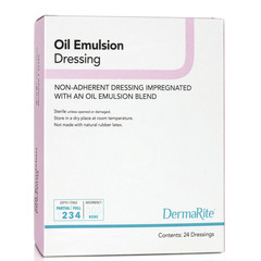 Dermarite Oil Emulsion Impregnated Dressing DermaRite 3 X 3 Inch Mesh Gauze Petrolatum Emulsion Sterile, 50 EA/BX