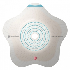Coloplast Ostomy Barrier SenSura Mio Convex Flip Pre-Cut, Standard Wear Blue Code 1-3/16 Inch Stoma, 5 EA/BX