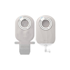 Coloplast Ostomy Pouch SenSura Mio Kids Flex Two-Piece System 6-1/8 Inch Length, Mini 27 mm Stoma Drainable Star Shaped, Pre-Cut, 10/BX