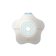 Coloplast Ostomy Barrier SenSura Mio Convex Flip Trim To Fit, Standard Wear Green Code 3/8 to 1-3/8 Inch Stoma, 5 EA/BX