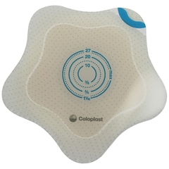 Coloplast Ostomy Barrier SenSura Mio Kids Trim to Fit, Standard Wear Adhesive Coupling Without Flange Purple Code System 0 to 1-1/16