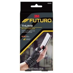3M Thumb Stabilizer 3M™ Futuro™ Deluxe Adult Small / Medium Lacing System Left or Right Hand Black, 1/EA