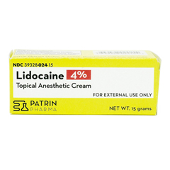 Patrin Pharma Lidocaine HCl 4% Cream 15 Gram, 1 Each