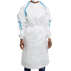 Contec Chemotherapy Procedure Gown Contec CritiGear Small / Medium White NonSterile ASTM D6978-05 Disposable, 30 per Case