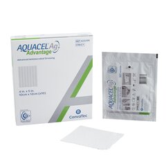 Convatec Silver Dressing Aquacel Ag Advantage 4 X 5 Inch Rectangle Sterile, 1/ EA