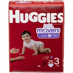 Kimberly Clark Professional Unisex Baby Diaper Huggies Little Movers Size 3 Disposable Moderate Absorbency, 100 EA/CS