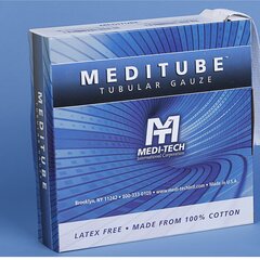 Medi-Tech International Tubular Retainer Dressing Meditube Cotton 5/8 Inch X 50 Yard Size 1 White Small Finger / Toe NonSterile