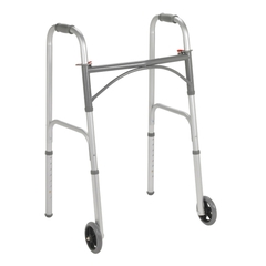 McKesson Folding Walker Steel Frame 350 lbs. Weight Capacity 32 to 39 Inch Height, 4 EA/CS