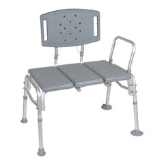 McKesson Knocked Down Bariatric Bath Transfer Bench 500 lbs. Weight Capacity, 1/EA