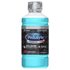 Abbott Nutrition Pediatric Oral Electrolyte Solution Pedialyte AdvancedCare Plus Berry Frost Flavor 1 Liter Bottle Ready to Use, 1/ EA