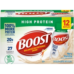 Nestle Healthcare Nutrition Oral Protein Supplement Boost High Protein Very Vanilla Flavor Ready to Use 8 oz. Bottle