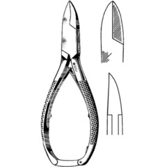 Sklar Nail Nipper Econo™ Concave Jaw 5-1/2 Inch Length Pakistan Stainless Steel, 12/BX