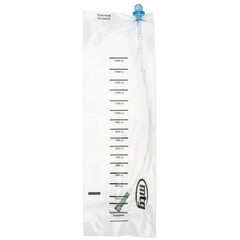 HR Pharmaceuticals Intermittent Catheter Tray EZ-Protect™ Firm 12 Fr. Without Balloon Silicone, 100/CS