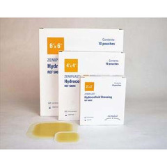 Focus Health Group Hydrocolloid Dressing Zeniplast Waterproof Film Backing 4 X 4 Inch Square Hydrocolloid / Film, 10/BX