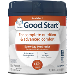 MON1133232CS - Nestle Healthcare Nutrition - Infant Formula Gerber® Good Start® GentlePro 2 24.5 oz. Canister Powder, 4/CS