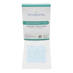 Safe n Simple Transparent Film Dressing Simpurity 4 X 5 Inch Without Delivery Method Rectangle Sterile