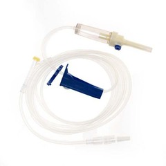 TrueCare Biomedix IV Pump Set TrueCare™ Pump 1 Port 10 Drops / mL Drip Rate Without Filter 100 Inch Tubing Solution, 50/BX