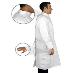Truecare Cleanroom Gown One Size Fits Most White Sterile Not Rated Disposable, 50/CT