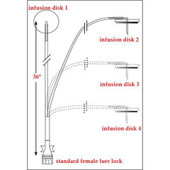 Norfolk Medical Products Sub-Q Infusion Set ClearView™ MS 27 Gauge X 2 6 mm 36 Inch Tubing Without Port, 6/BX