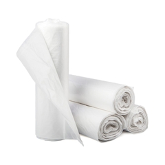 McKesson Trash Bag 30 gal. Clear HDPE 8 Mic. 30 X 37 Inch Star Seal Bottom Coreless Roll, 500/CS