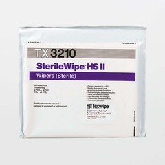 Texwipe Cleanroom Wipe SterileWipe ISO Class 5 - 8 100 Count Bag 12 X 12 Inch Sterile Reusable, 100/BG
