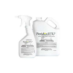 Connecticut Clean Room PeridoxRTU&reg; Sporicidal Surface Disinfectant Cleaner Peroxide Based Manual Pour Liquid 1 gal. Jug Vinegar Scent Sterile, 4/CS