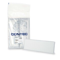 Contec Cleanroom Wet Mop Pad Contec Klean Max Sealed Edge Medium White Microfiber / Polyester Disposable, 24/CS