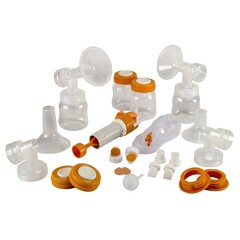 Hygeia Deluxe Breast Pump Personal Accessory Kit Hygeia For Medela Lactina, Hygeia EnJoye, EnDeare Breast Pumps
