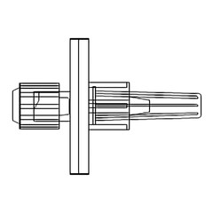 McKesson Syringe Disc Filter 0.2 Micron, Sterile, Male / Female Luer-Lock PES, 1/EA