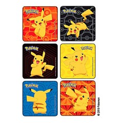 Medibadge Kids Love Stickers&reg; 72 per Roll Pokemon Pikachu Sticker 2-1/2 Inch, 1/RL