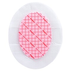 Ferris Mfg Foam Dressing PolyMem&reg; 6-1/2 X 8-1/5 Inch With Border Film Backing Silicone Adhesive Oval Sterile, 20/CS