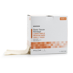 MON1112849BX - McKesson - Tubular Support Bandage Spandagrip 3-1/2 Inch X 11 Yard Standard Compression Pull On Natural Size E NonSterile, 1/BX