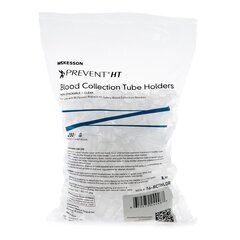 McKesson Blood Collection Tube Holder / Needle Holder Prevent HT Universal Fit, Clear, Non-Stackable, Multi-Sample 13 mm and 16 mm Blood Collection Tubes, 1000/CS