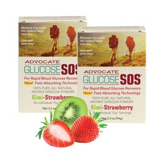 Advocate Glucose Supplement Glucose SOS&reg; 6 per Box Powder Kiwi Strawberry Flavor, 72/CS